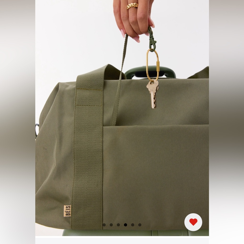 BEIS Olive Green Weekend Duffel Bag - Picture 4 of 9